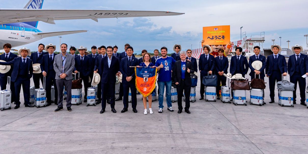 VIDEOS. Japón llega a Monterrey para preparar el Mundial 2026