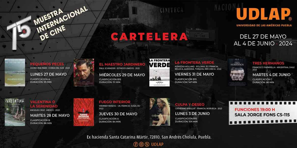 Para disfrutar la 75° Muestra Internacional de Cine de la Cineteca Nacional