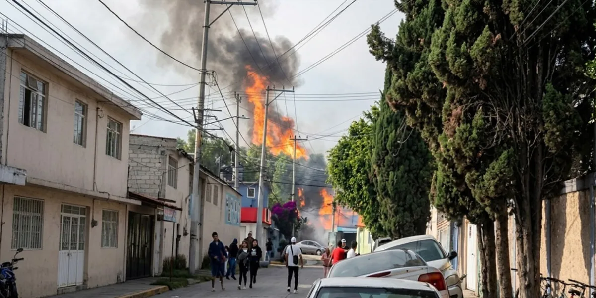 ¡Explota gasera en Coacalco! Vecinos corren despavoridos tras el estallido