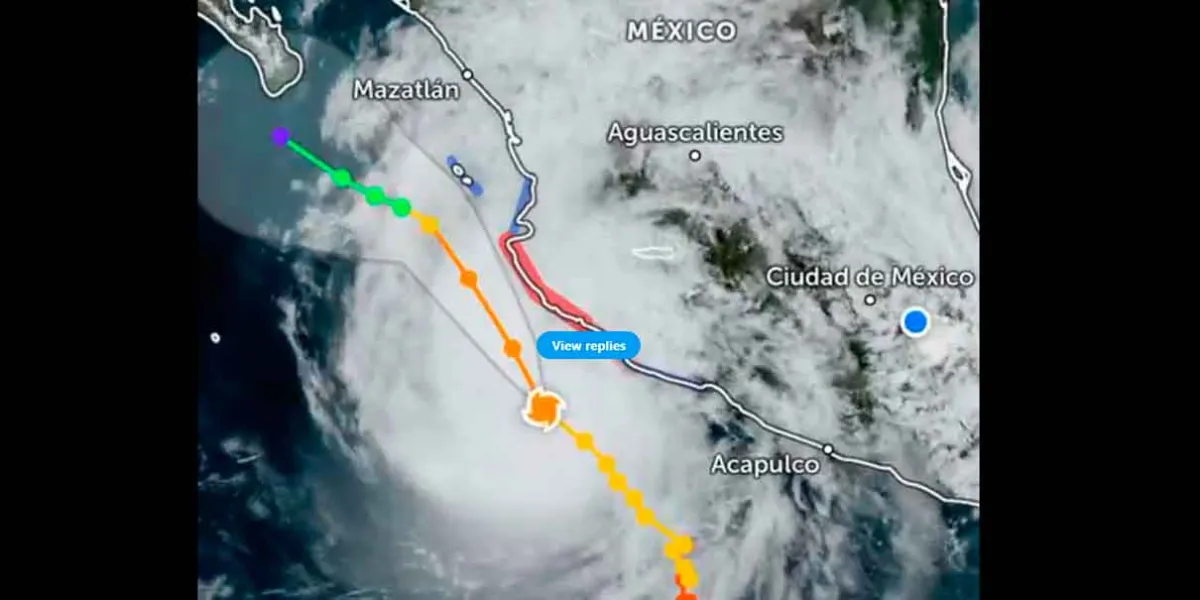 Huracán Trudy categoría 2 se acerca a Colima y Jalisco; alertan por lluvias