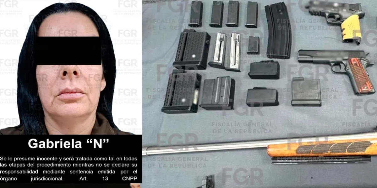 Vinculan a proceso a mujer tras hallar arsenal y 5 mil cartuchos en García