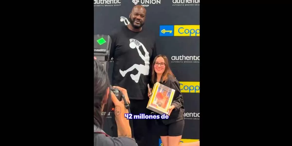 VIDEO. Shaquille O’Neal presentó su nueva línea de tenis en Coppel 