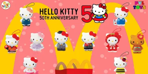 McDonald’s celebra 50 años de Hello Kitty con su colección más esperada