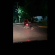 VIDEO. Maltrato animal en Tabasco, motociclistas arrastraban a un perro 