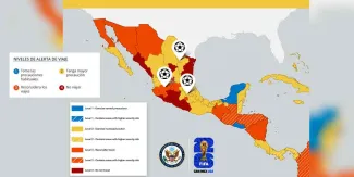 Estados Unidos emite alerta para viajeros del Mundial 2026 en México; estos son los estados con mayor riesgo