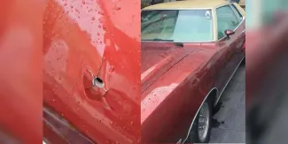 Reaparece francotirador de la Atlixcáyotl; Ford Mustang clásico resulta dañado