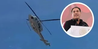  Helicóptero del gobernador de Chiapas realiza maniobra de emergencia