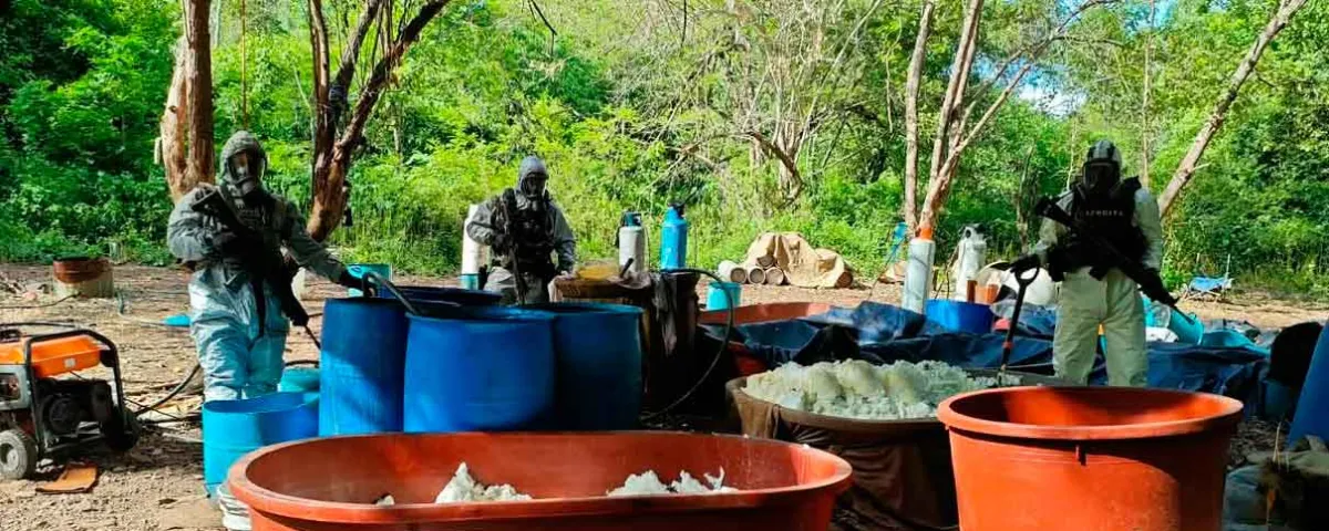 GOLPE AL NARCO. Desmantelan cuatro laboratorios de metanfetamina en Michoacán y Guerrero
